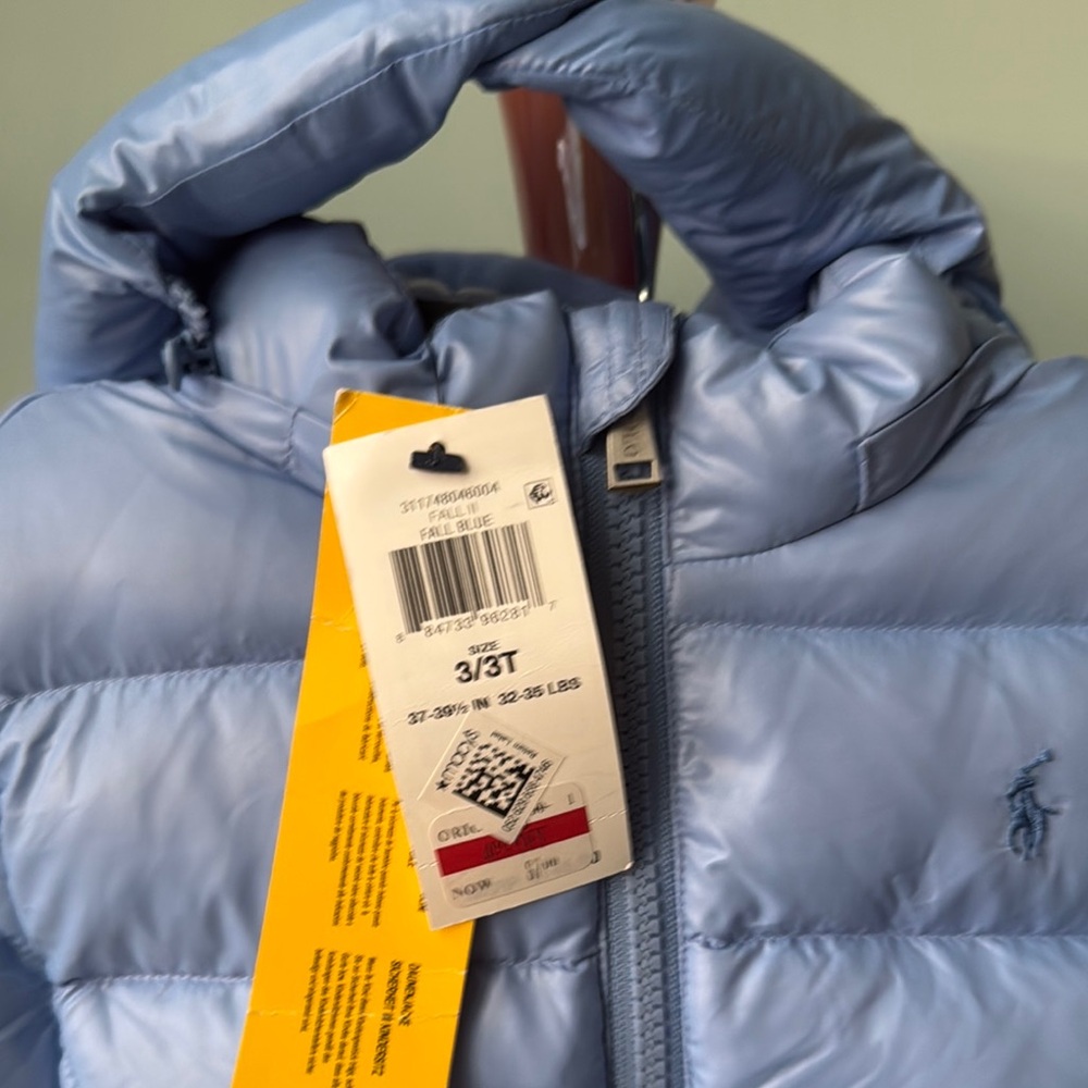 Ralph Lauren Light Blue girls Puffer Jacket